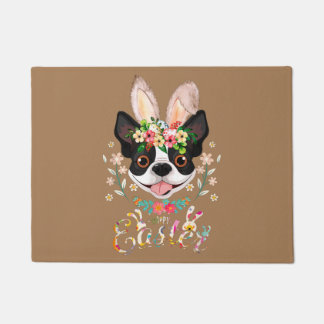 Tapete Boston Terrier, Boston Terrier pai, amante de cach