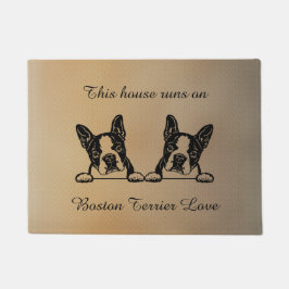 Tapete Boston Terrier se apaixona
