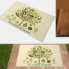 Tapete Botanical Tree Welcome Doormat Modern Nordic Coaly