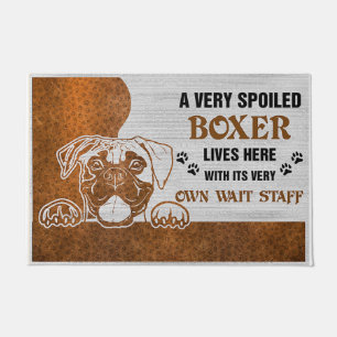 Tapete Boxers Welcome Mat   Perfect Gift for Dog Owner
