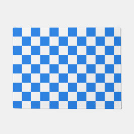 Tapete Bright Blue and White Checkers