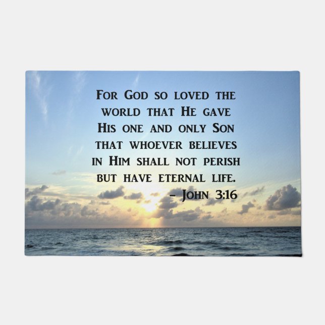 TAPETE BRIGHT BLUE JOHN 3:16 OCEAN PHOTO DESIGN (Frente)