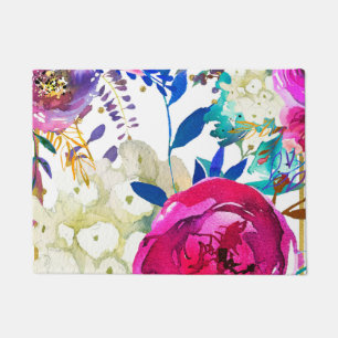 Tapete Brilhante Colorido Floral Moderno Botânico Ousado