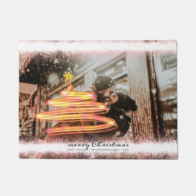 Tapete Brilho da foto da estrela da árvore de Natal (Frente)