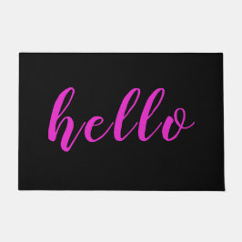 Tapete Brincadeira Elegante Moderna Rosa Alô Rosa Preto