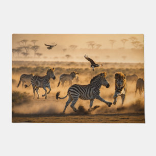 Tapete Brisas Selvagens - Família Zebra Majestosa