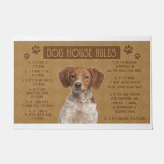 Tapete Britany Spaniel Dog House Rege, Se Quebrou,