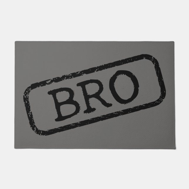 Tapete "Bro" embalado e aprovado (Frente)