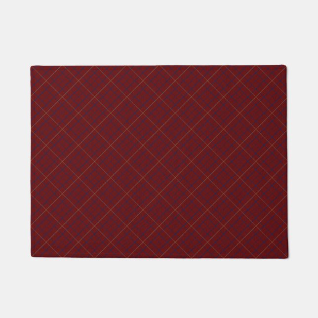 Tapete Brooks Maroon Blue Gold Tattersall (Frente)