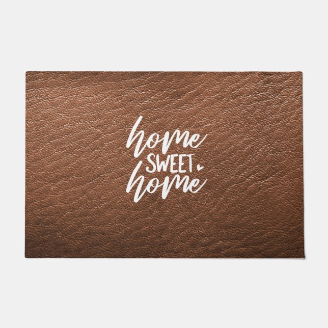 Tapete Brown Leather Look | Home Sweet Home (Frente)