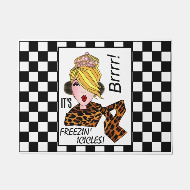 Tapete "Brrr - É Freezin' Icicles!" (Frente)