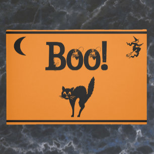Tapete Bruxa e Cat Boo! Halloween Doormat/Welcome Mat