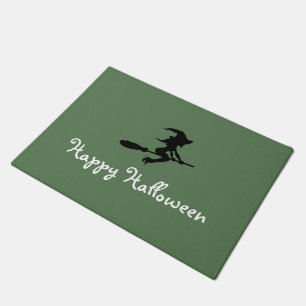 Tapete Bruxa em Broomstick, Feliz Halloween