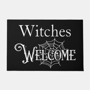Tapete Bruxas Boas-Vindas à Porta do Halloween