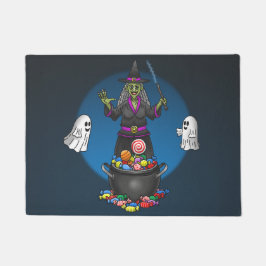 Tapete Bruxas Verdes e Fantasmas Trick ou Tratem Hallowee