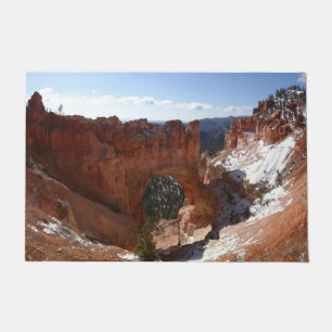 Tapete Bryce Canyon Natural Bridge Snowy Landscape Foto