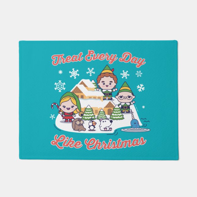 Tapete Buddy, o Gráfico Elf Chibi (Frente)