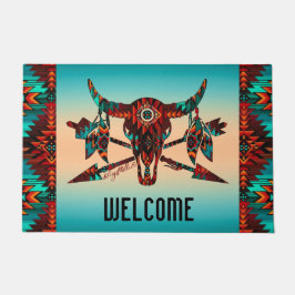 Tapete Búfalo - Caveira E Porta De Seta