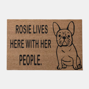 Tapete Bulldog Doormat Francês, Bulldog Lover Bowat Mat