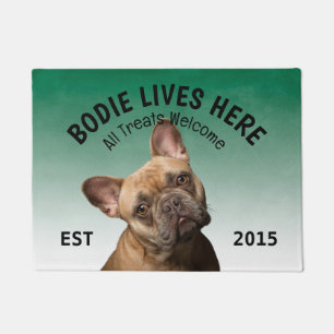 Tapete Bulldog Francês Personalizado Portão do Pão do Cão