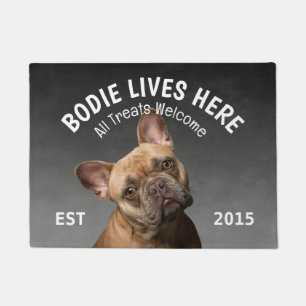 Tapete Bulldog Francês Personalizado Portão do Pão do Cão