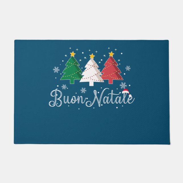Tapete Buon Natale Árvore de Natal Italiana (Frente)