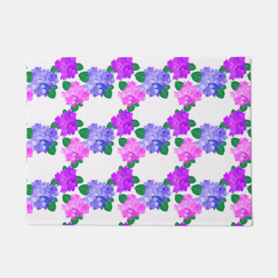 Tapete Buquê das Flores Púrpuras Elegantes Hydrangea Pink