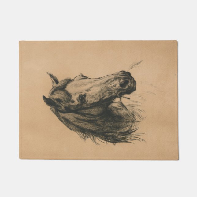 Tapete Cabeça de Cavalo (por Heywood Hardy) (Frente)