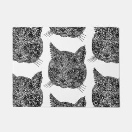 Tapete Cabeça de Gato Ornamental