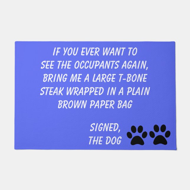 Tapete Cachorro Blackmail Periwinkle Pormat (Frente)