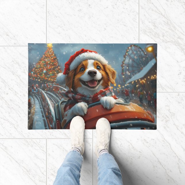 Tapete Cachorro Brittany Spaniel Natal (Interior)