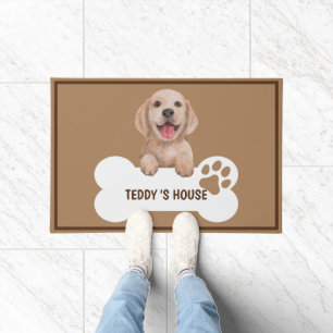 Tapete Cachorro Cachorro Pet Bem-vindo ao Lar Festa DIY n