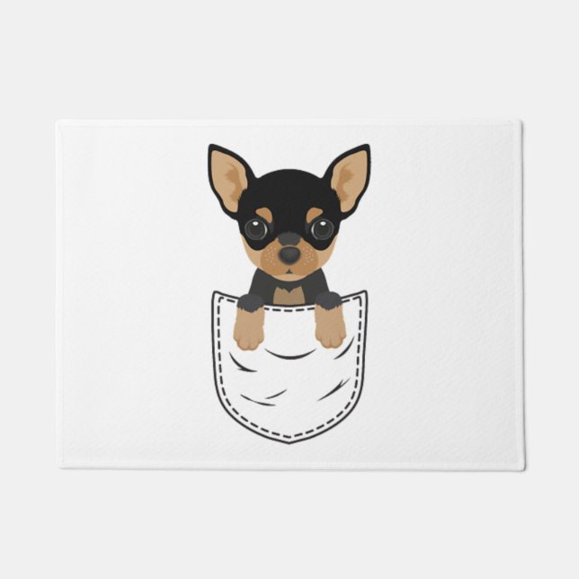 Tapete Cachorro Chihuahua em Pocket (Frente)