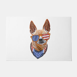 Tapete Cachorro Chihuahua EUA Independência Americana 4 d