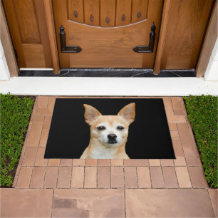 Tapete Cachorro Chinhuahua Cachorro De Arte Preta Retrato