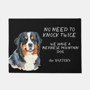 Tapete Cachorro de Montanha Bernese Não Precisa Bater Dua