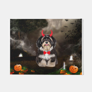 Tapete Cachorro Havanês no Figurino do Halloween
