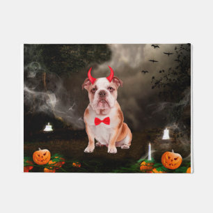Tapete Cachorro Inglês no Figurino de Halloween