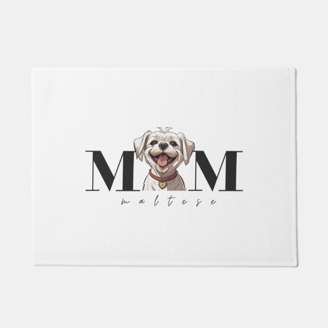 Tapete Cachorro Mãe MALTESE T-Shirt Clássica (Frente)