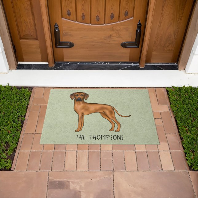 Tapete Cachorro Marrom Bonito Rhodesian Ridgeback Leão Co (Ar livre)