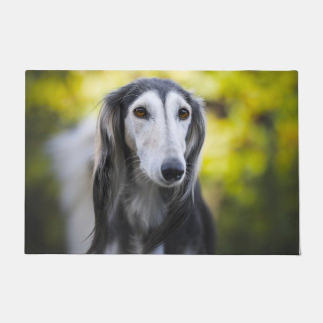 Tapete Cachorro Saluki. (Frente)