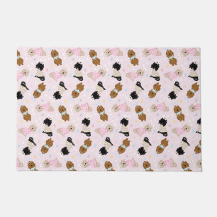 Tapete Cachorros de Goldendoodle Coelhinhos da Páscoa