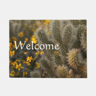 Tapete Cactus e flores silvestres