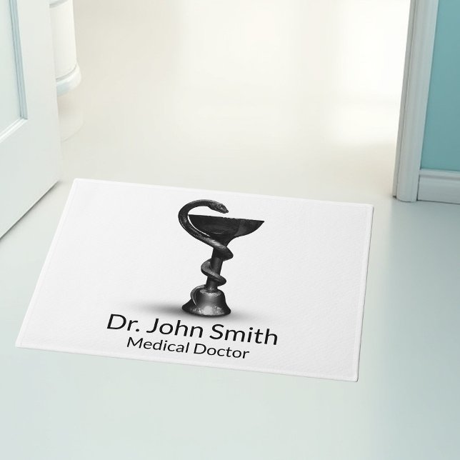 Tapete Caduco Branco da Cobra da Hygieia do Bowl Médico P (Criador carregado)