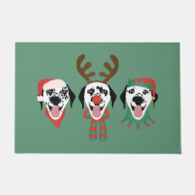 Cães Dalmacianos Feliz de Natal