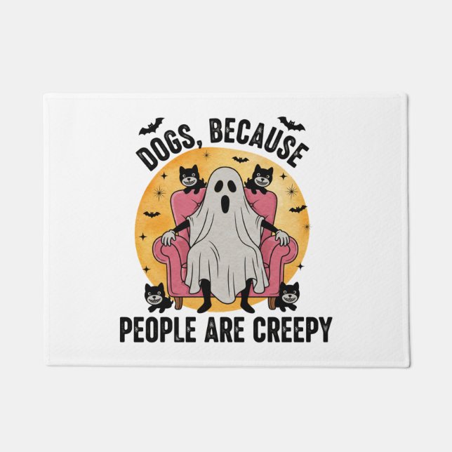 Tapete Cães Porque As Pessoas São Assustadoras (Frente)