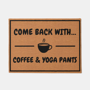 Tapete Café Engraçado e Marrom Russo Minimalista Humor Yo