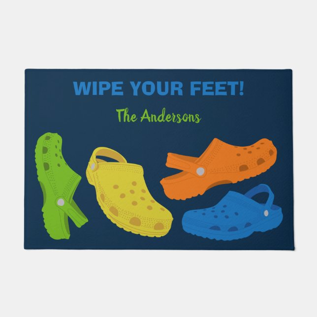 Tapete Calçados de Colagem Casual Plástico Personalizados (Frente)