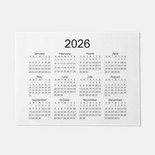Tapete Calendário Minimalista Simples 2026