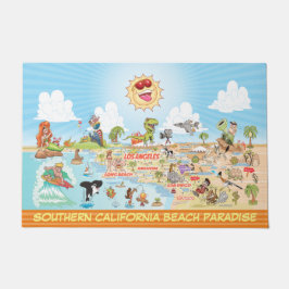 Tapete California Beach Paradise Doormat
